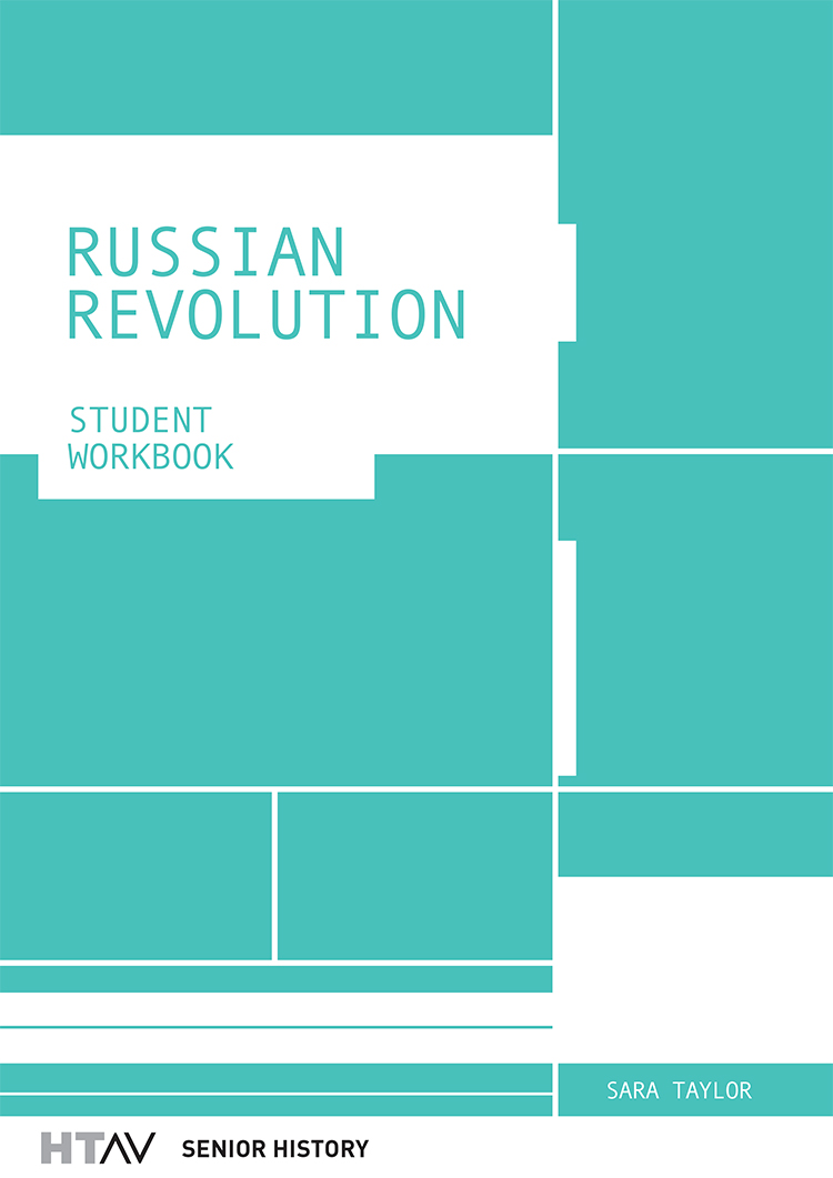 Front cover of the Russian Revolution: Student Workbook.