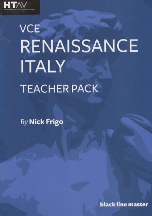 Front cover of the VCE Renaissance Italy Teacher Pack.